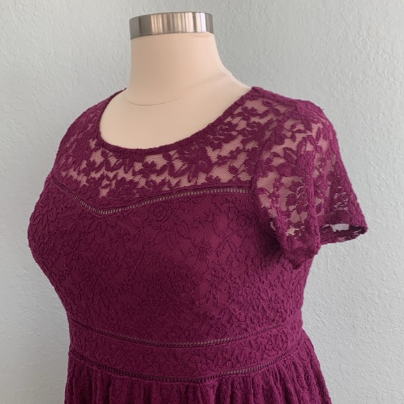 Torrid Lace Scoop Neck Skater Dress - Picture 8 of 15
